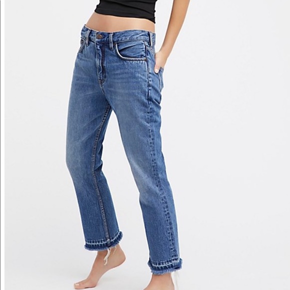 free people blue jeans